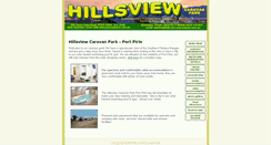 Desktop Screenshot of hillsviewcaravanpark.com